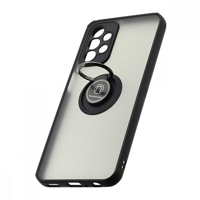 Чехол Shockproof Ring для Samsung Galaxy А23 (003) черно-красный
