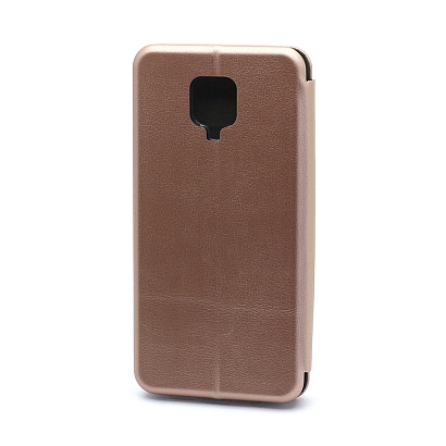 Чехол-книжка BF модельный (силикон/кожа) для Xiaomi Redmi Note 9S/ Redmi Note 9 Pro розовый