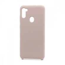 Чехол Silicone Cover Color для Samsung Galaxy A11/M11 (018) бежевый