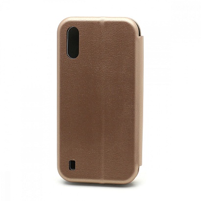 Чехол-книжка BF модельный (силикон/кожа) для Samsung Galaxy M01 розовый