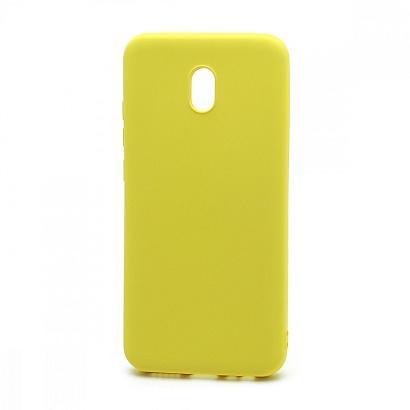 Чехол Silicone Case NEW ERA (накладка/силикон) для Xiaomi Redmi 8A желтый