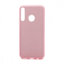 Чехол Fashion с блестками силикон-пластик для Huawei Honor 9C/P40 Lite E розовый