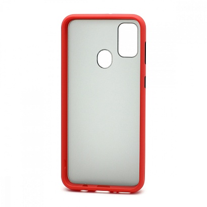 Чехол Shockproof силикон-пластик для Samsung Galaxy M21/M30S красно-черный
