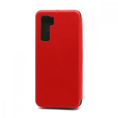 Чехол-книжка BF модельный (силикон/кожа) для Huawei Honor 30S/Nova 7SE красный
