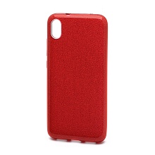 Чехол Fashion с блестками силикон-пластик для Xiaomi Redmi 7A красный