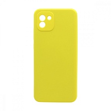 Чехол Silicone Case NEW ERA (накладка/силикон) для Samsung Galaxy A03 желтый