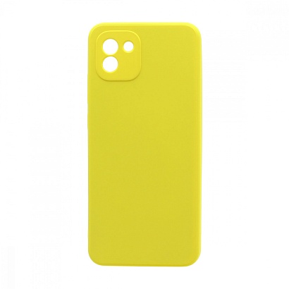 Чехол Silicone Case NEW ERA (накладка/силикон) для Samsung Galaxy A03 желтый