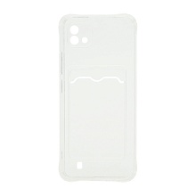 Чехол с кармашком для Realme C11 2021/C20 прозрачный (001)