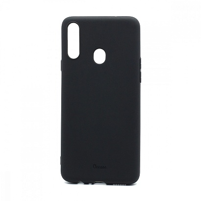 Чехол OU Lovely Fruit для Samsung Galaxy A20S силикон в блистере матовый чёрный