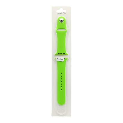 Силиконовый ремешoк для часов Apple Watch 42/44мм зеленый (031) (S)