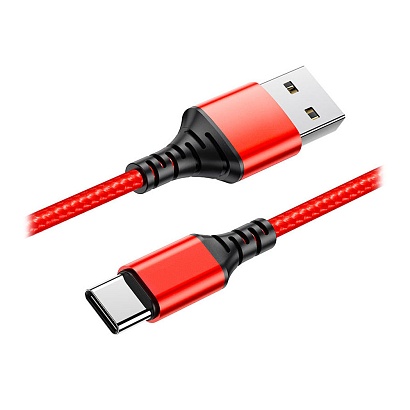 Кабель USB - Type-C Axtel AX54 (25см) красный