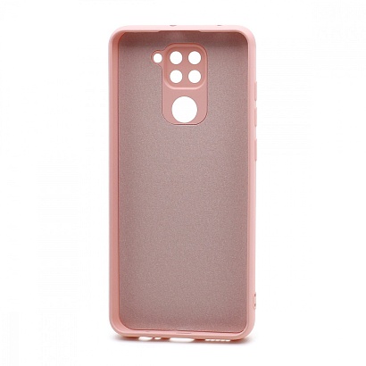 Чехол Silicone Case NEW ERA (накладка/силикон) для Xiaomi Redmi Note 9 светло розовый