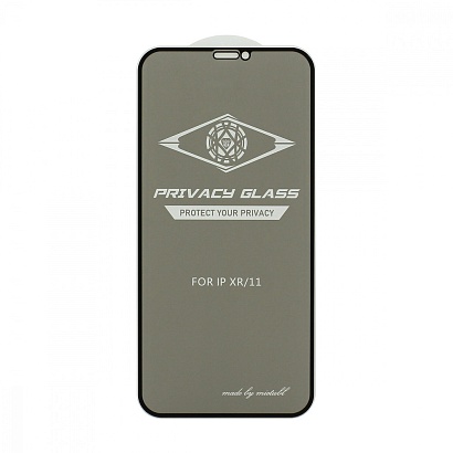 Защитное стекло MTB Privacy для Apple iPhone 11/XR черное тех. пак