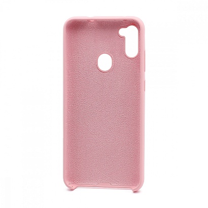 Чехол Silicone Cover Color для Samsung Galaxy A11/M11 (017) розовый