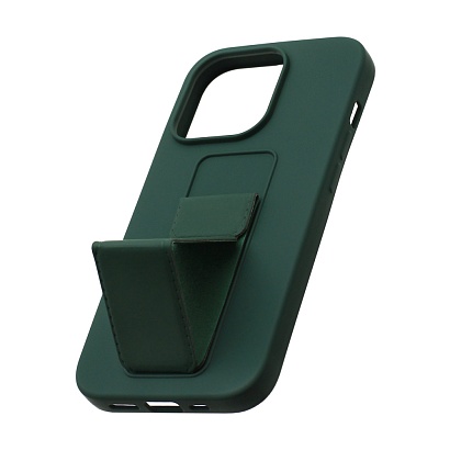 Чехол Magnetic Stend 2 для Apple iPhone 14 Pro/6.1 (007) темно зеленый