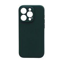 Чехол Silicone Case NEW ERA (накладка/силикон) для Apple iPhone 14 Pro/6.1 темно зеленый