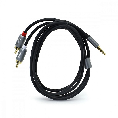 Кабель AUX (3,5 mm jack) HOCO UPA 10 (150см) серый