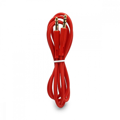 Кабель AUX (3,5 mm jack) Borofone BL1 (100см) красный