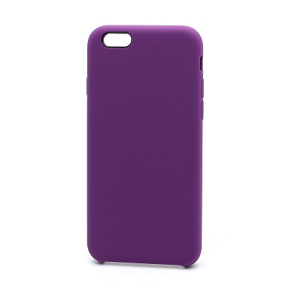 Чехол Silicone Case без лого для Apple iPhone 6/6S (045) фиолетовый