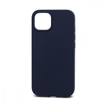 Чехол Silicone Case без лого для Apple iPhone 13/6.1 (полная защита) (008) темно синий