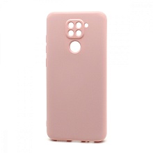 Чехол Silicone Case NEW ERA (накладка/силикон) для Xiaomi Redmi Note 9 светло розовый