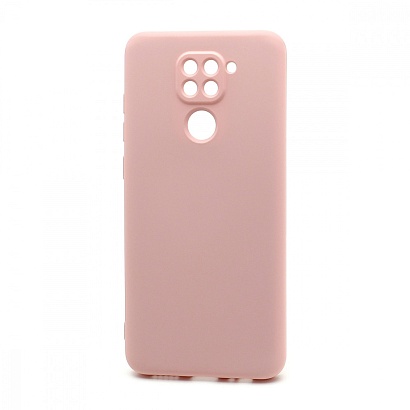 Чехол Silicone Case NEW ERA (накладка/силикон) для Xiaomi Redmi Note 9 светло розовый