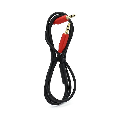 Кабель AUX (3,5 mm jack) HOCO UPA 12 (микрофон+кнопка 100см) черный