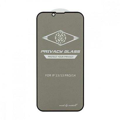Защитное стекло MTB Privacy для Apple iPhone 13/13 Pro/14/6.1 черное тех. пак